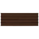 Tagpanel 12 pcs Brun 129 x 45 cm Galvaniseret stål