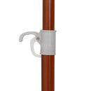 parasol med stålstang 240 cm sandfarvet