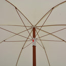 parasol med stålstang 240 cm sandfarvet