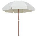 parasol med stålstang 300 cm sandfarvet