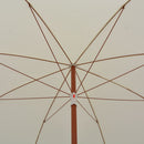 parasol med stålstang 300 cm sandfarvet