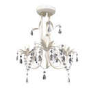 krystallysekroner 2 stk. elegant hvid