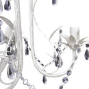 krystallysekroner 2 stk. elegant hvid