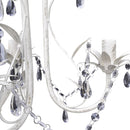 krystallysekroner 4 stk. elegant hvid