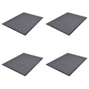 dørmåtter 4 stk. 90 x 60 cm PVC grå