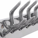 knagerækker 2 stk. aluminium sølvfarvet