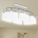 loftlampe med ellipseformede glasskærme 2 stk. E14