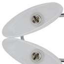 loftlampe med ellipseformede glasskærme 2 stk. E14