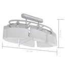 loftlampe med ellipseformede glasskærme 2 stk. E14
