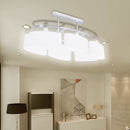 loftlampe med ellipseformede glasskærme 2 stk. E14