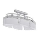 loftlampe med ellipseformede glasskærme 4 stk. E14