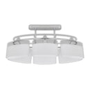 loftlampe med ellipseformede glasskærme 4 stk. E14