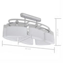 loftlampe med ellipseformede glasskærme 4 stk. E14