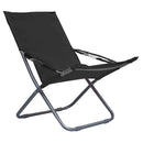 foldbare strandstole 2 stk. stof sort