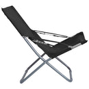 foldbare strandstole 2 stk. stof sort