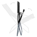 foldbare strandstole 2 stk. stof sort