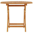 foldbart havebord 85x85x76 cm massivt teaktræ