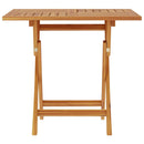 foldbart havebord 85x85x76 cm massivt teaktræ