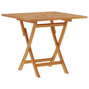 foldbart havebord 85x85x76 cm massivt teaktræ