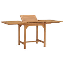 udvideligt havebord (110-160)x80x75 cm massivt teaktræ