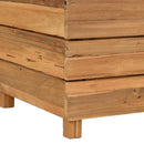 højbed 100x40x55 cm genanvendt teaktræ og stål
