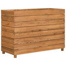 højbed 100x40x72 cm genanvendt teaktræ og stål