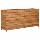 højbed 150x40x72 cm genanvendt teaktræ og stål