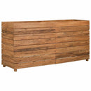 højbed 150x40x72 cm genanvendt teaktræ og stål