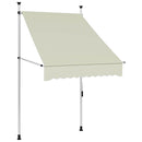 | Vinduesmarkiser | Cremefarvet 180 g / m² polyester med PU-belægning