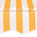 markise m. LED-lys manuel betjening 100 cm hvid og orange