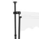 markise m. LED-lys manuel betjening 350 cm cremefarvet