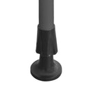 markise m. LED-lys manuel betjening 350 cm orange og brun