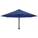væghængt parasol med metalstang 300 cm blå