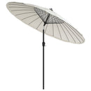parasol med aluminiumstang 270 cm sandhvid
