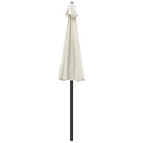 parasol med aluminiumstang 270 cm sandhvid