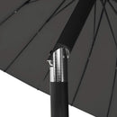 parasol med aluminiumstang 270 cm antracitgrå
