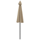 parasol med aluminiumstang 270 cm gråbrun