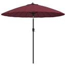 parasol med aluminiumstang 270 cm bordeauxrød