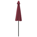 parasol med aluminiumstang 270 cm bordeauxrød