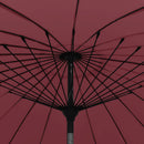 parasol med aluminiumstang 270 cm bordeauxrød