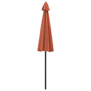 parasol med aluminiumstang 270 cm terrakotta