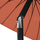 parasol med aluminiumstang 270 cm terrakotta