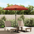 parasol med aluminiumstang 270 cm terrakotta