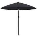 parasol med aluminiumstang 270 cm sort