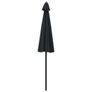 parasol med aluminiumstang 270 cm sort