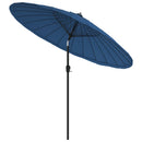 parasol med aluminiumsstang 270 cm azurblå
