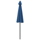 parasol med aluminiumsstang 270 cm azurblå