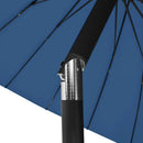 parasol med aluminiumsstang 270 cm azurblå
