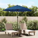 parasol med aluminiumsstang 270 cm azurblå