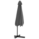 udendørs parasol med stålstang 300 cm antracitgrå